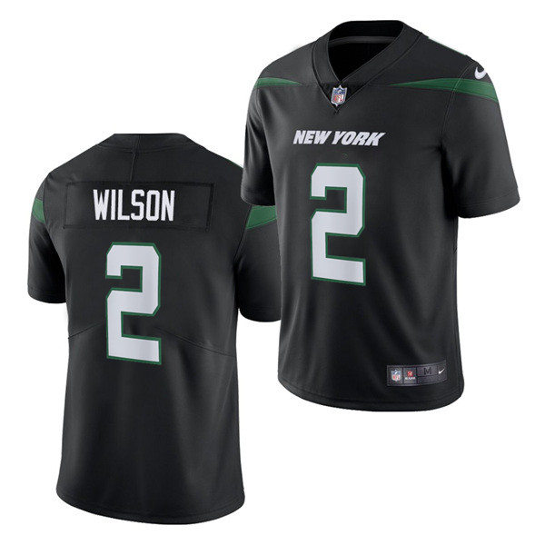 Men's New York Jets #2 Zach Wilson 2021 Black Vapor Untouchable Limited Stitched Jersey